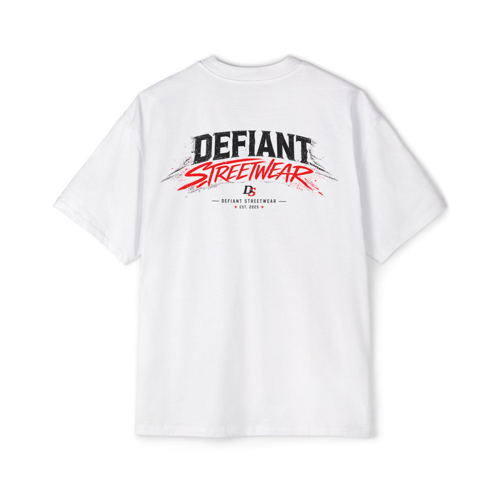 curved Defiant  Heavy Oversized Tee
