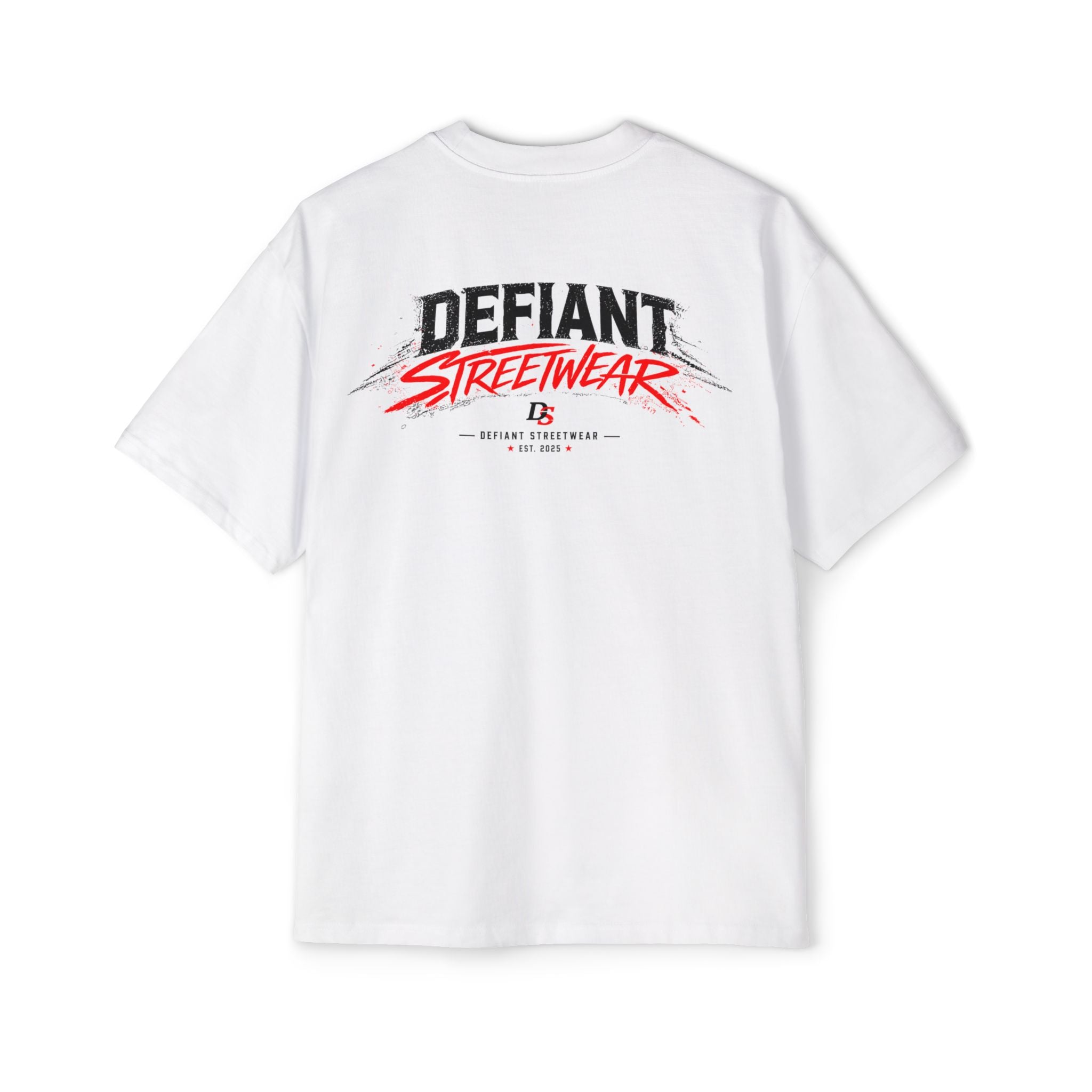 curved Defiant  Heavy Oversized Tee