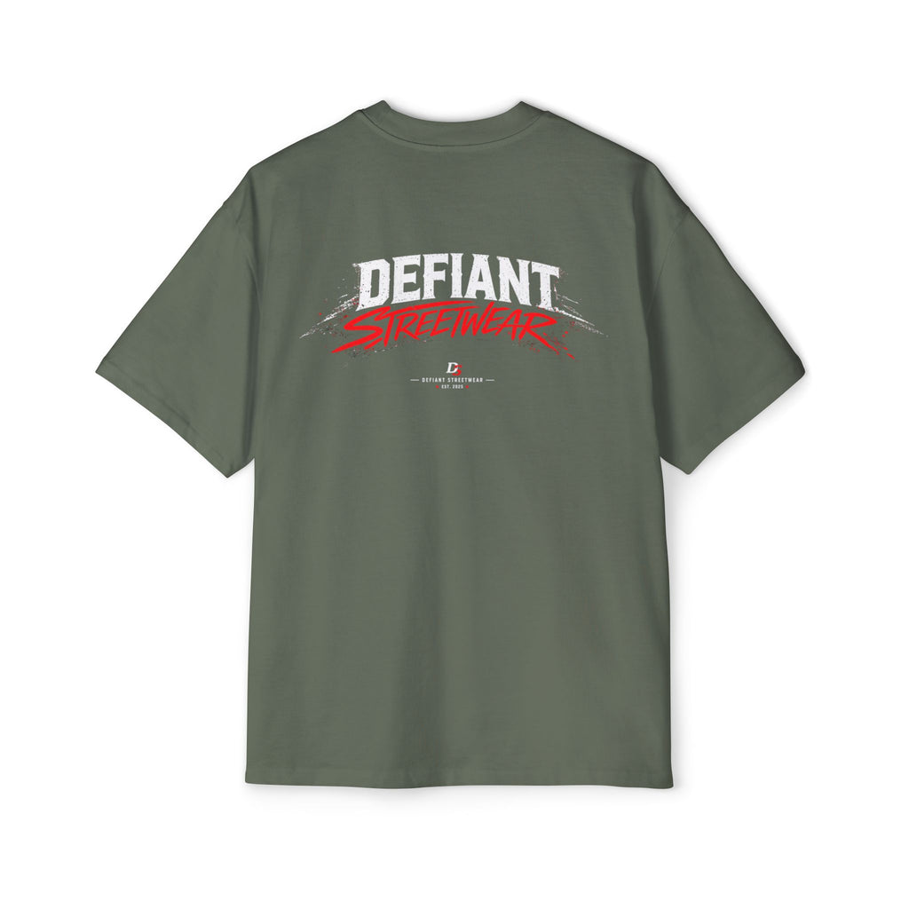 curved defiant Heavy Oversized Tee