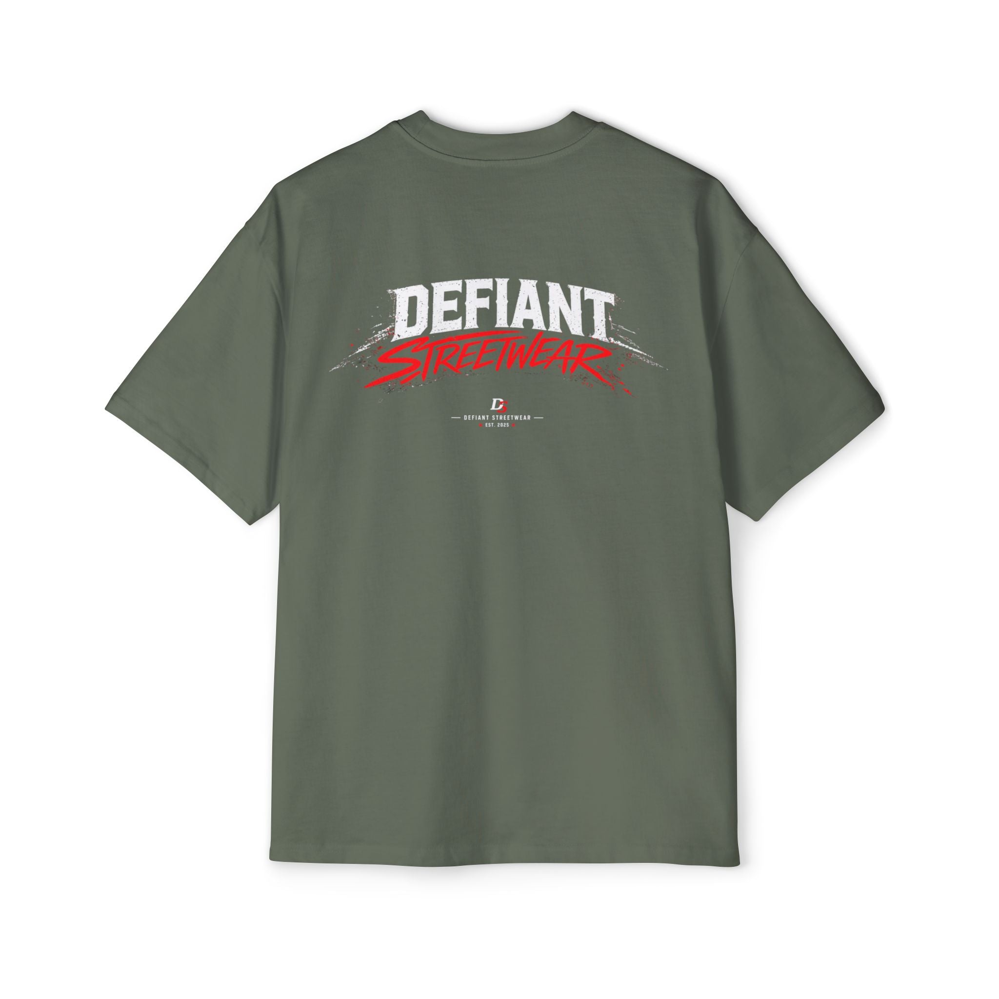 curved defiant Heavy Oversized Tee