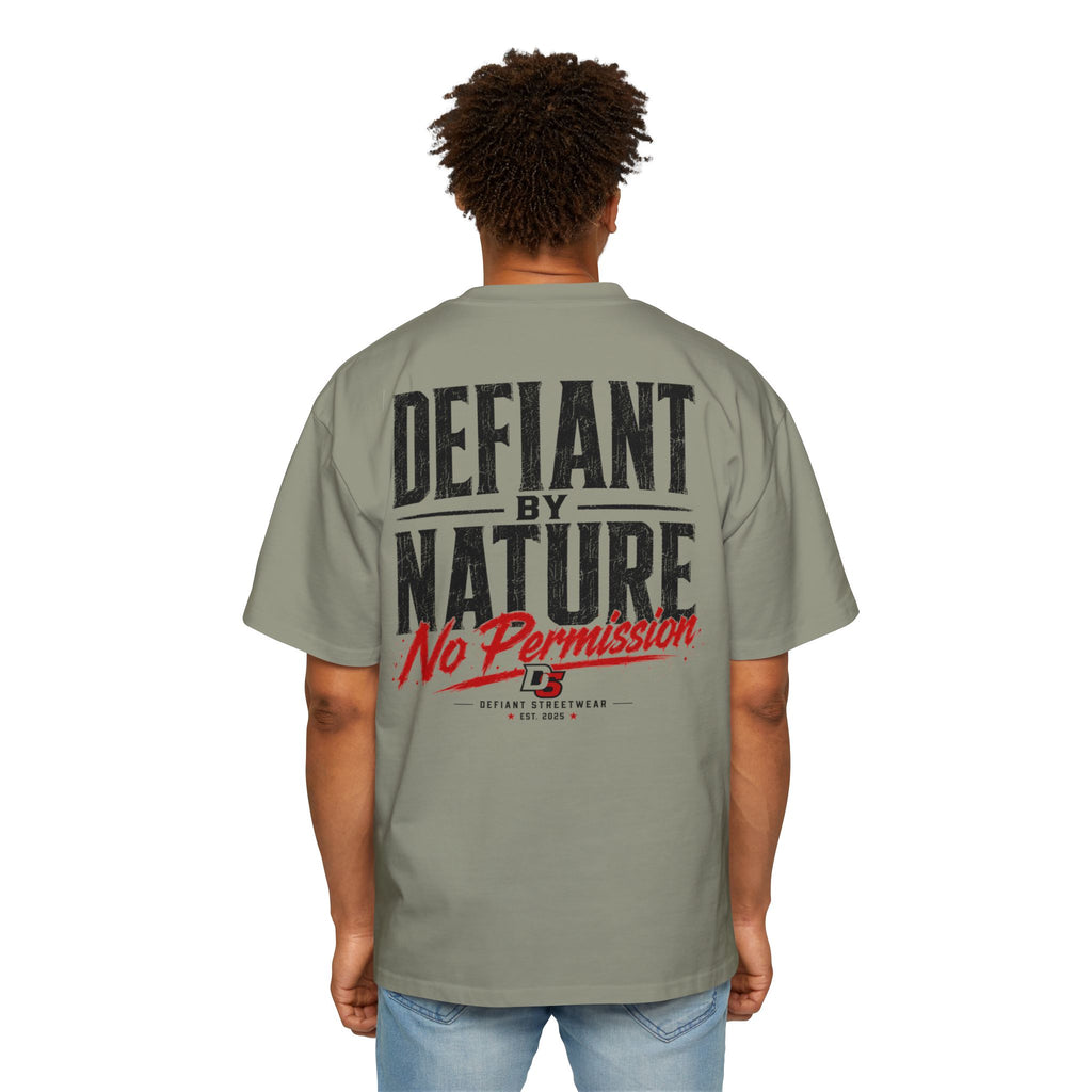 Defiant by nature Heavy Oversized Tee