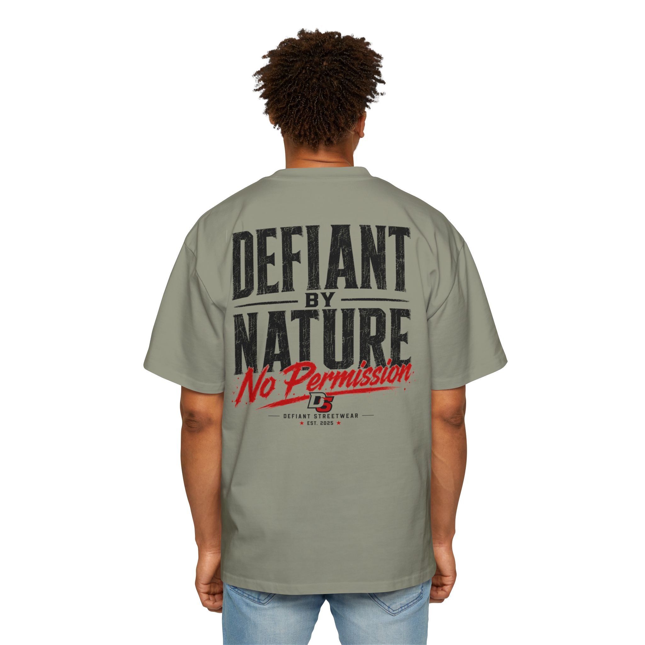Defiant by nature Heavy Oversized Tee