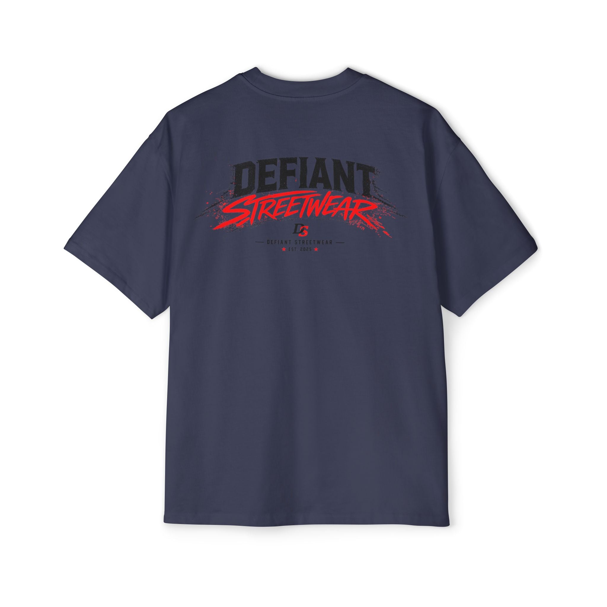 curved Defiant  Heavy Oversized Tee