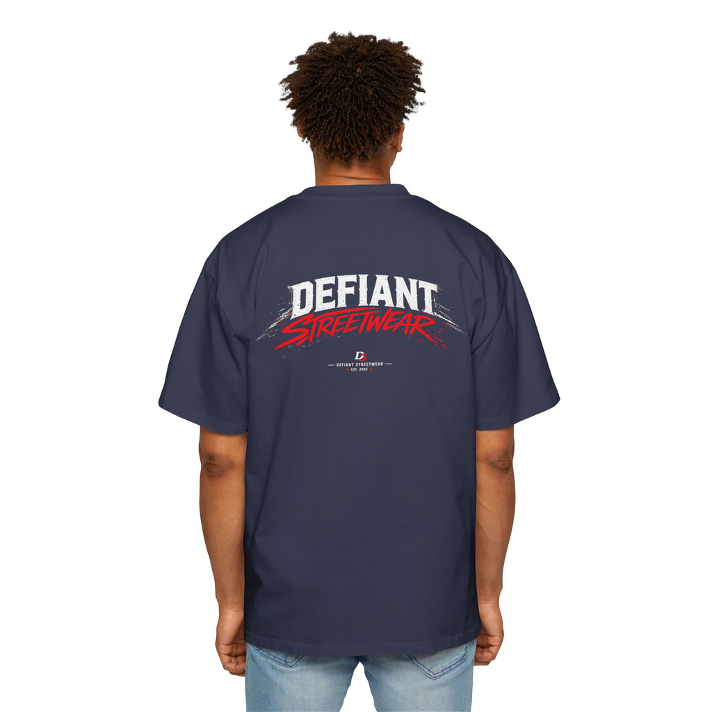 curved defiant Heavy Oversized Tee