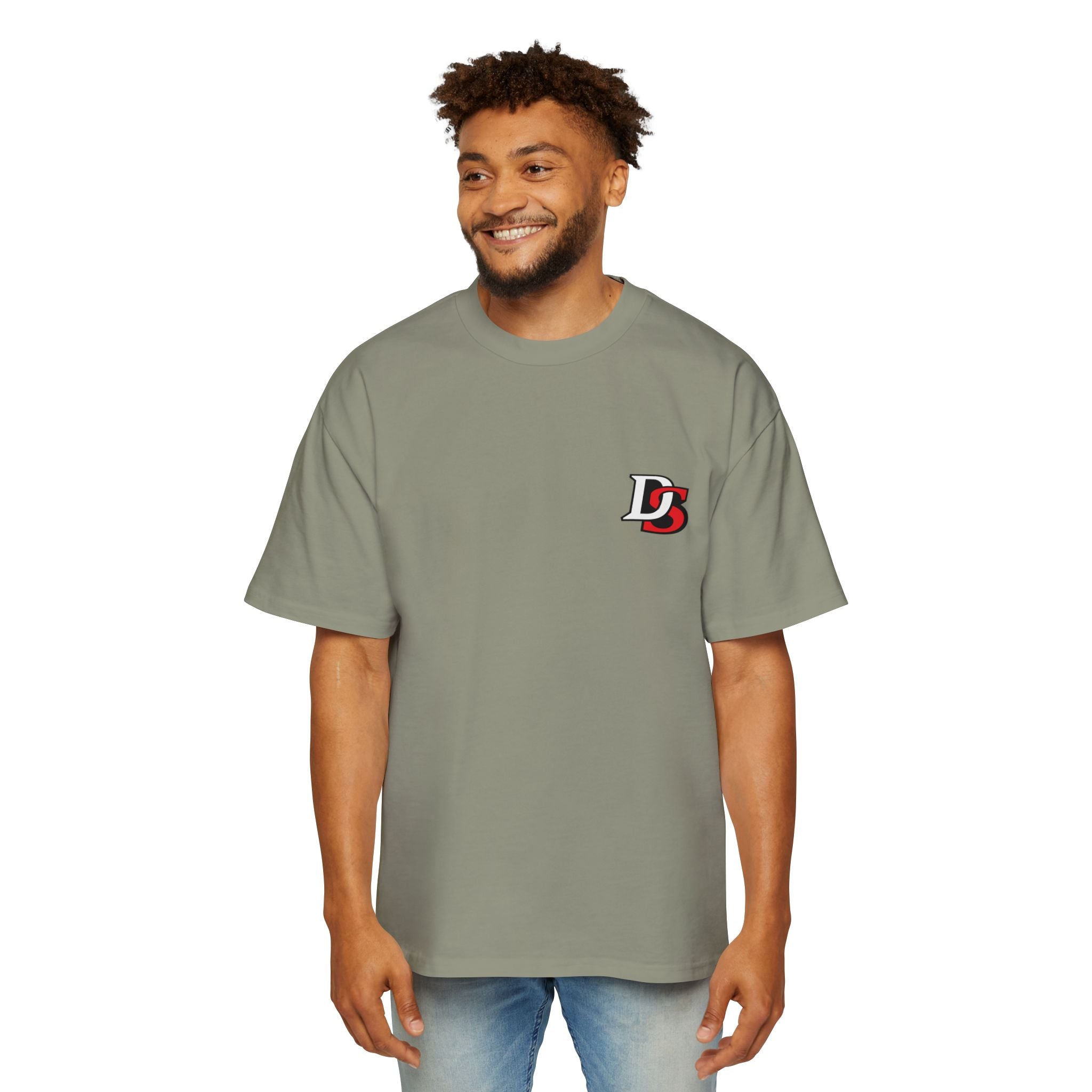 disciplin statement Men's Heavy Oversized Tee