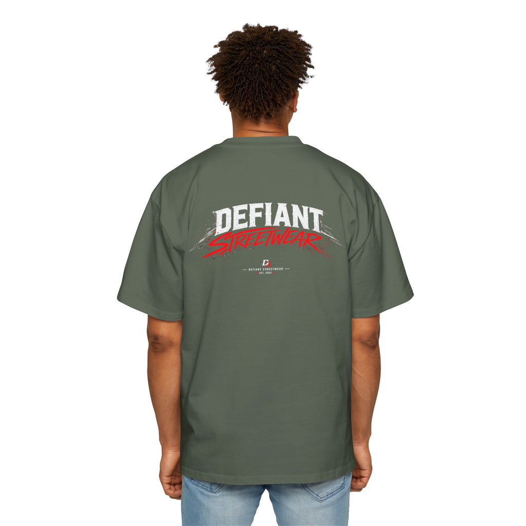 curved defiant Heavy Oversized Tee