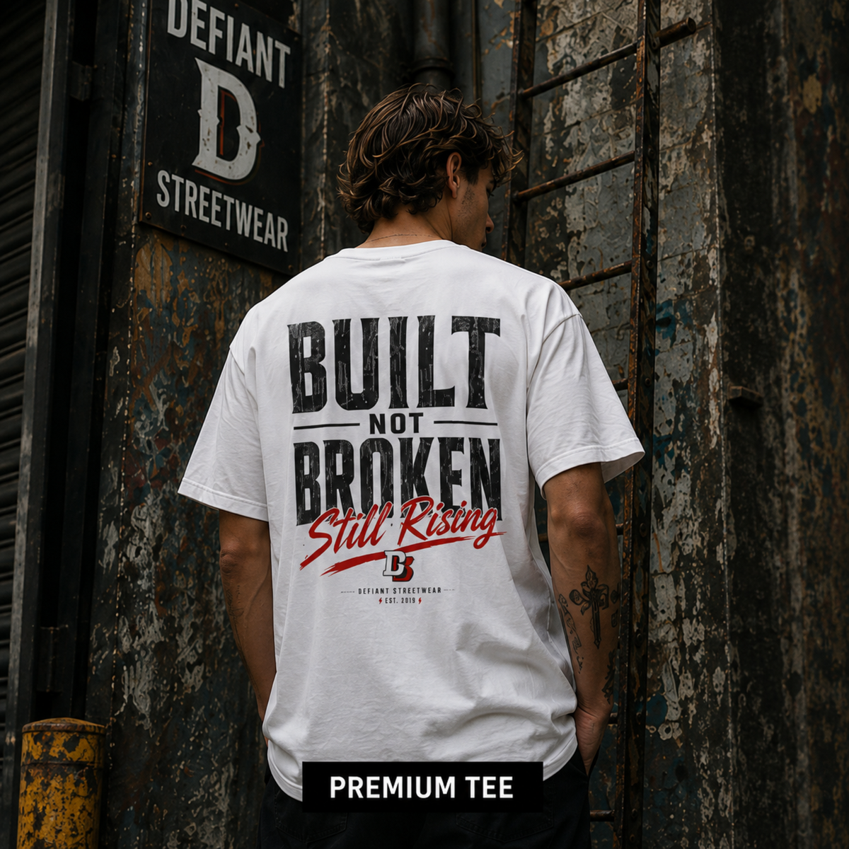 Built Not Broken - Premium Oversized Tee