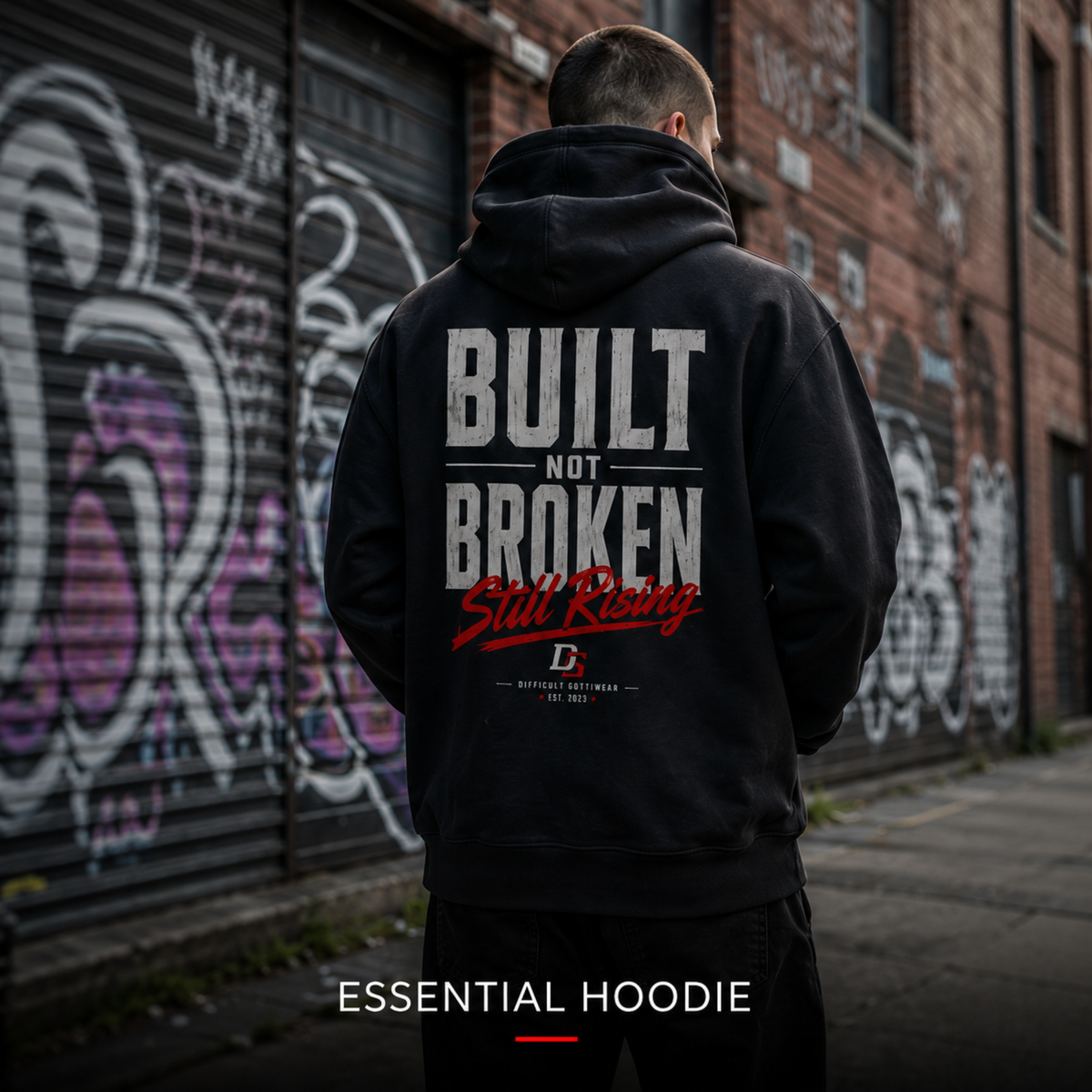 Built Not Broken - Essential Hoodie