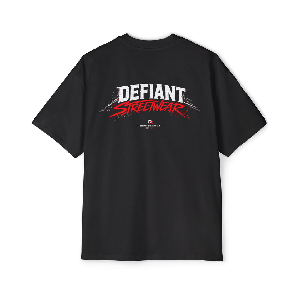 curved defiant Heavy Oversized Tee