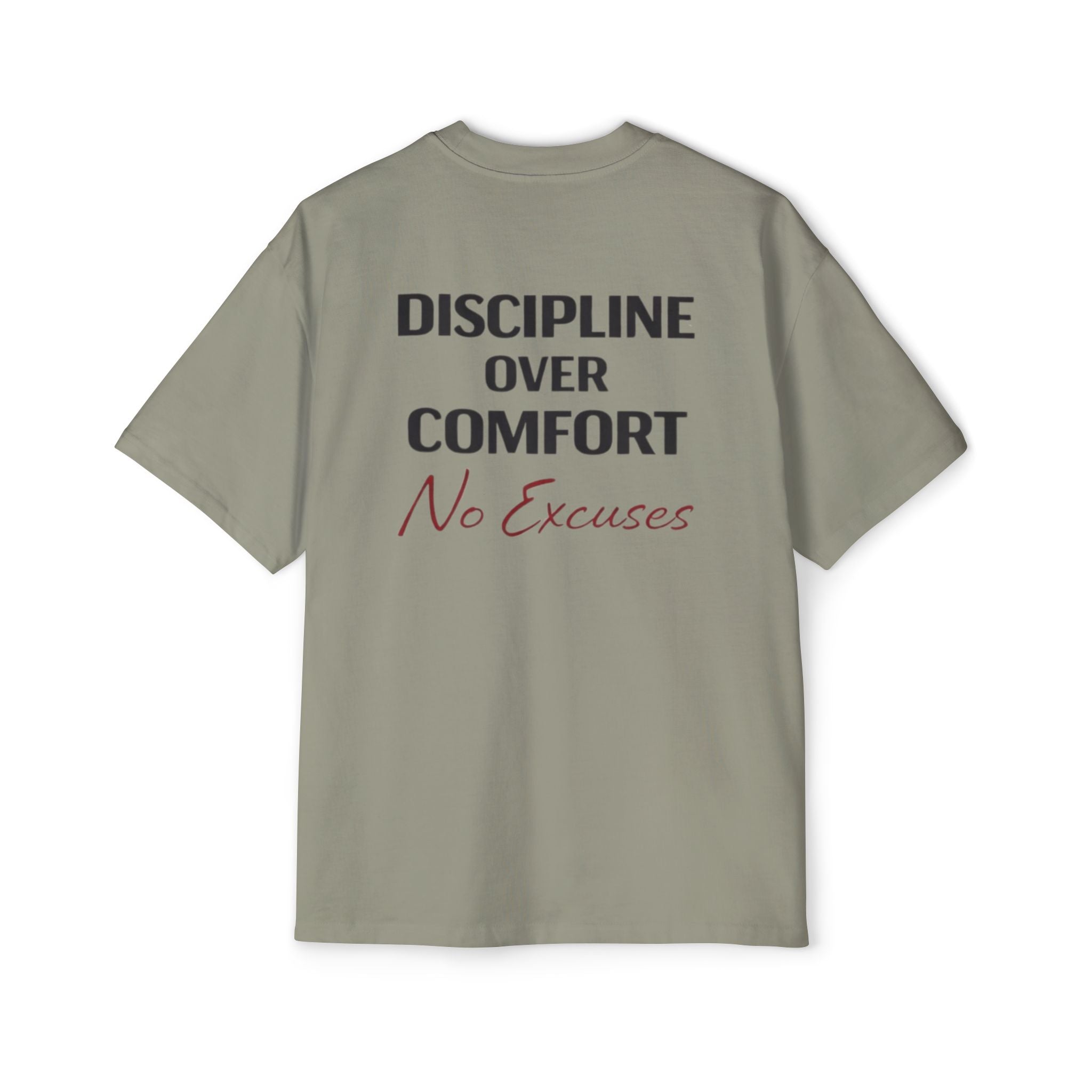 disciplin statement Men's Heavy Oversized Tee