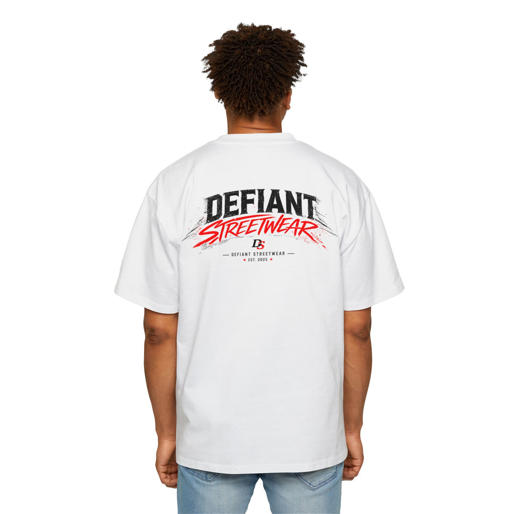 curved Defiant  Heavy Oversized Tee