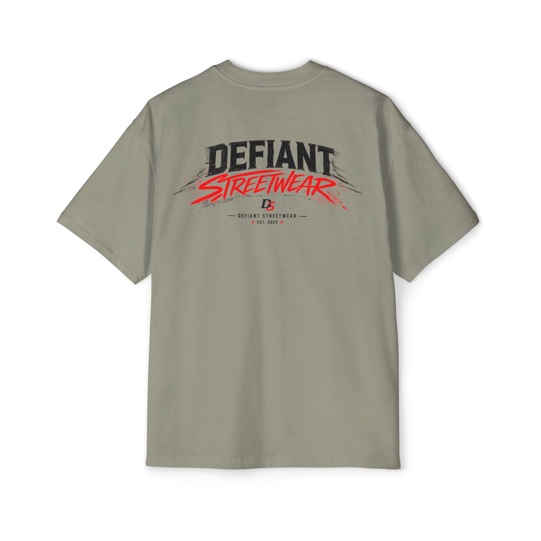curved Defiant  Heavy Oversized Tee